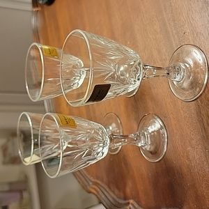 NWT Set of Vintage Luminarc shot/ liquer/cordial crystal glasses 🥂
